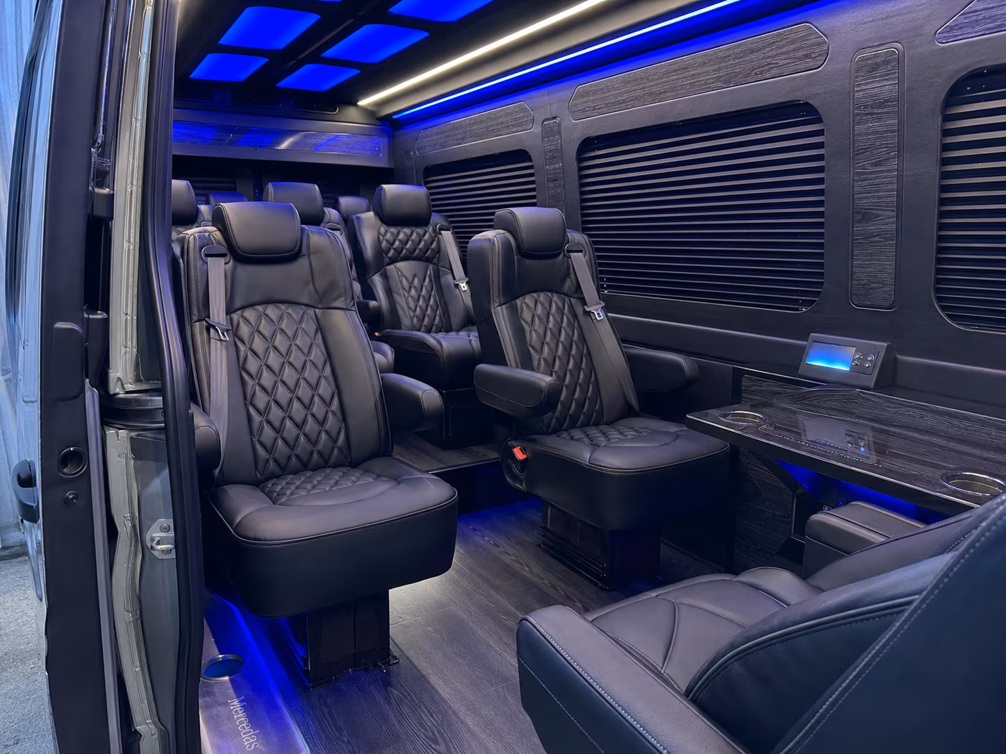 st petersburg 12 passenger sprinter van inside