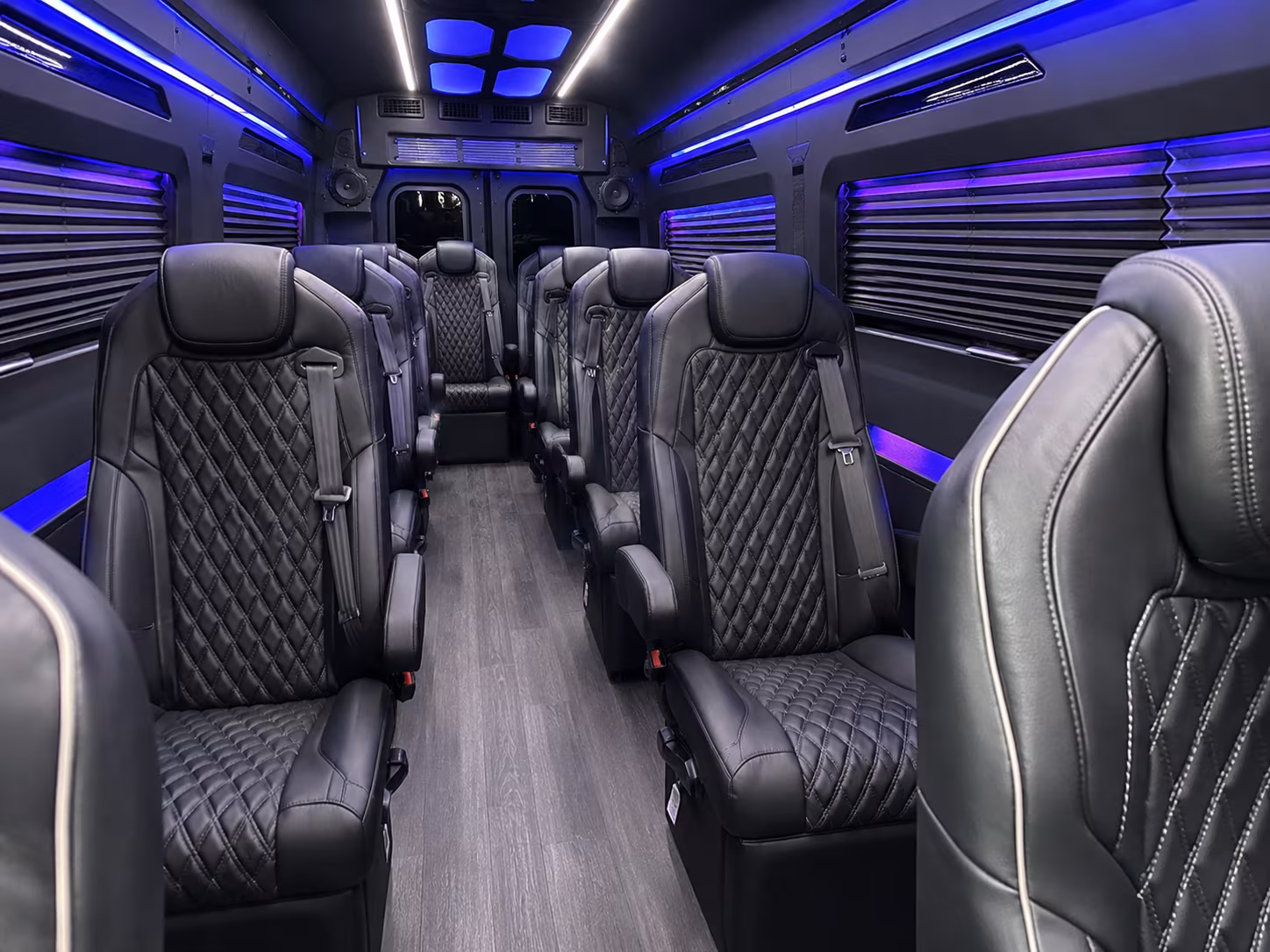 st petersburg 12 passenger sprinter van interior