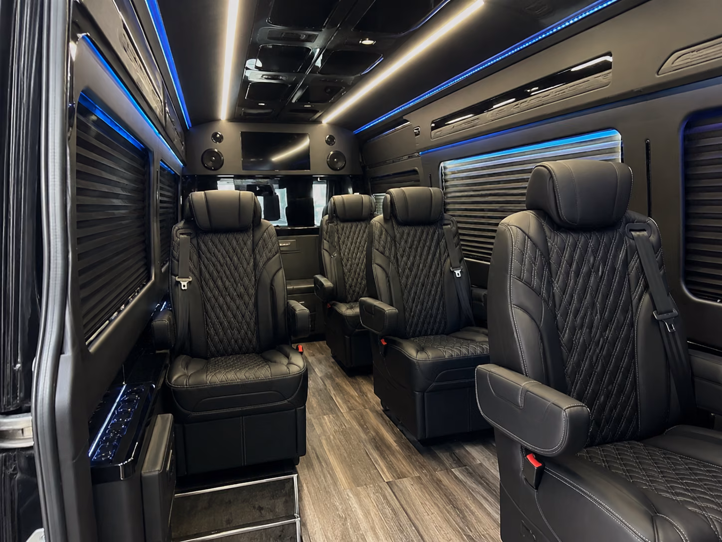 st petersburg 18 passenger sprinter van inside