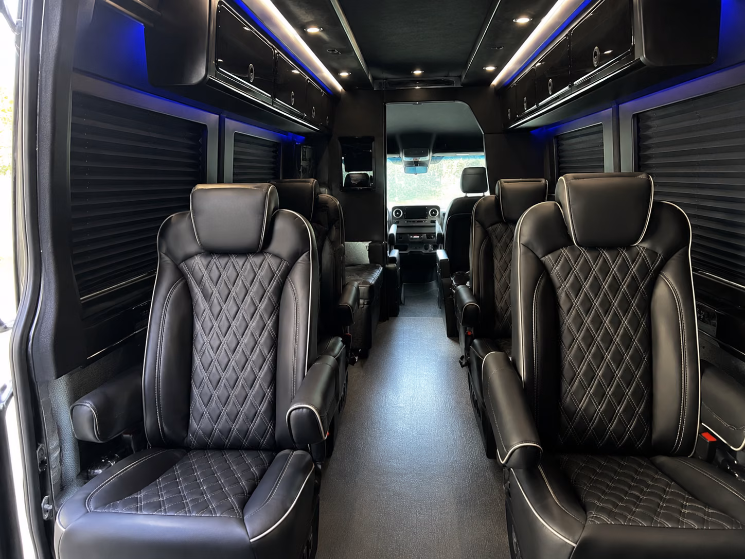 st petersburg 20 passenger sprinter van inside