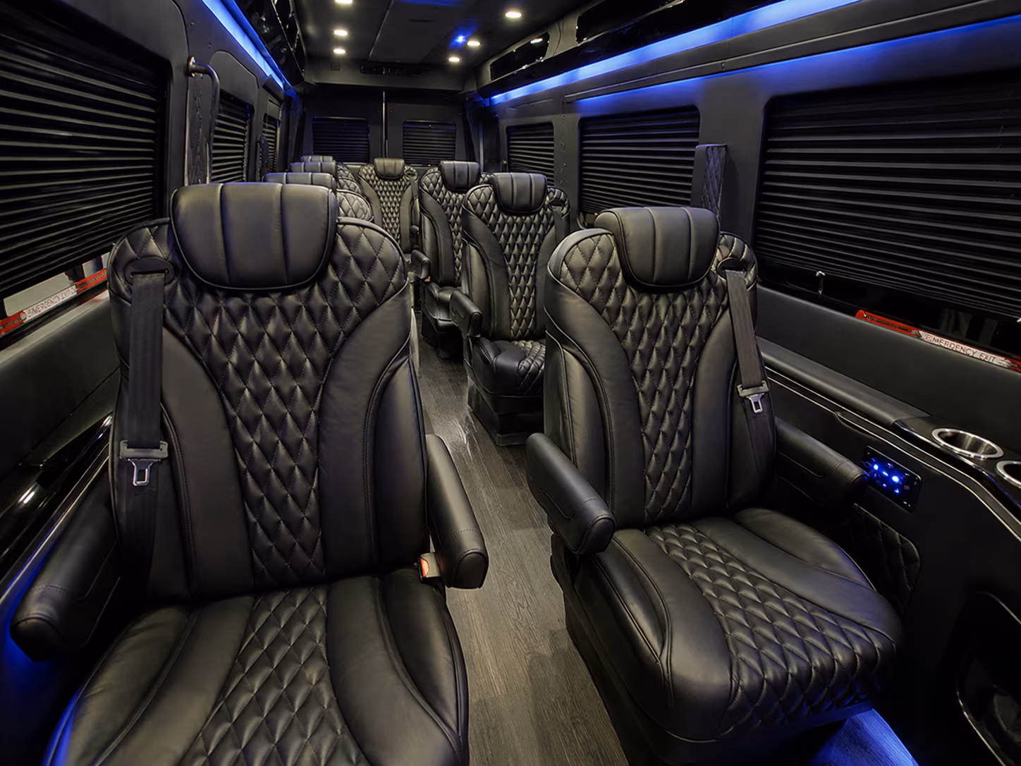 st petersburg 8 passenger sprinter van inside