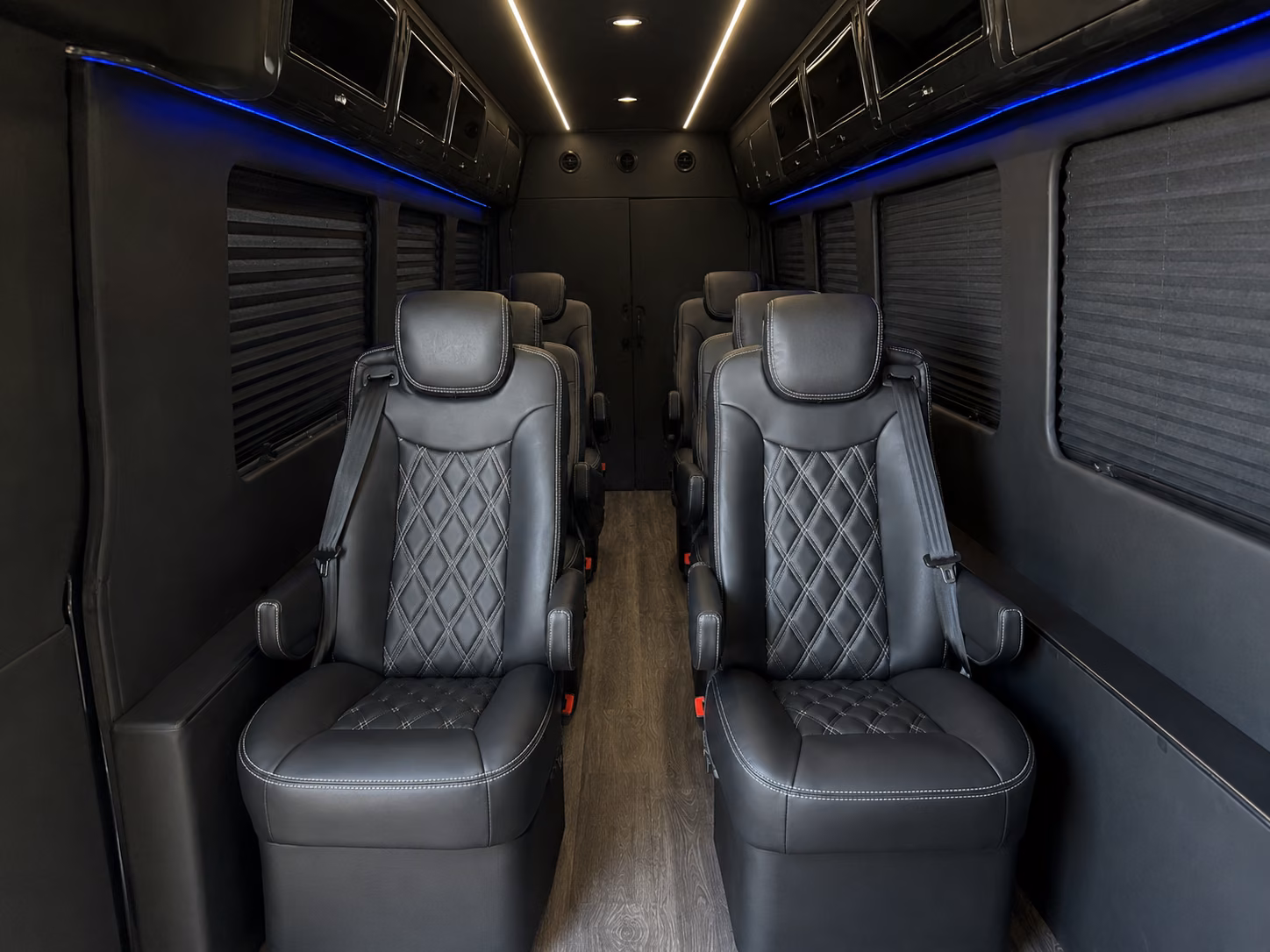 st petersburg 8 passenger sprinter van interior